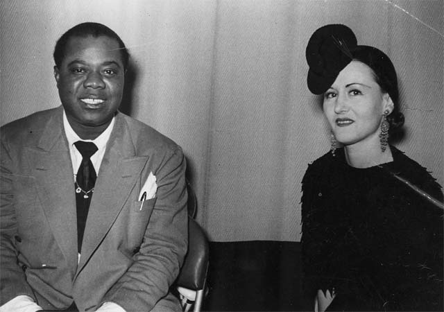 Irma Wassal With Louie Armstrong
